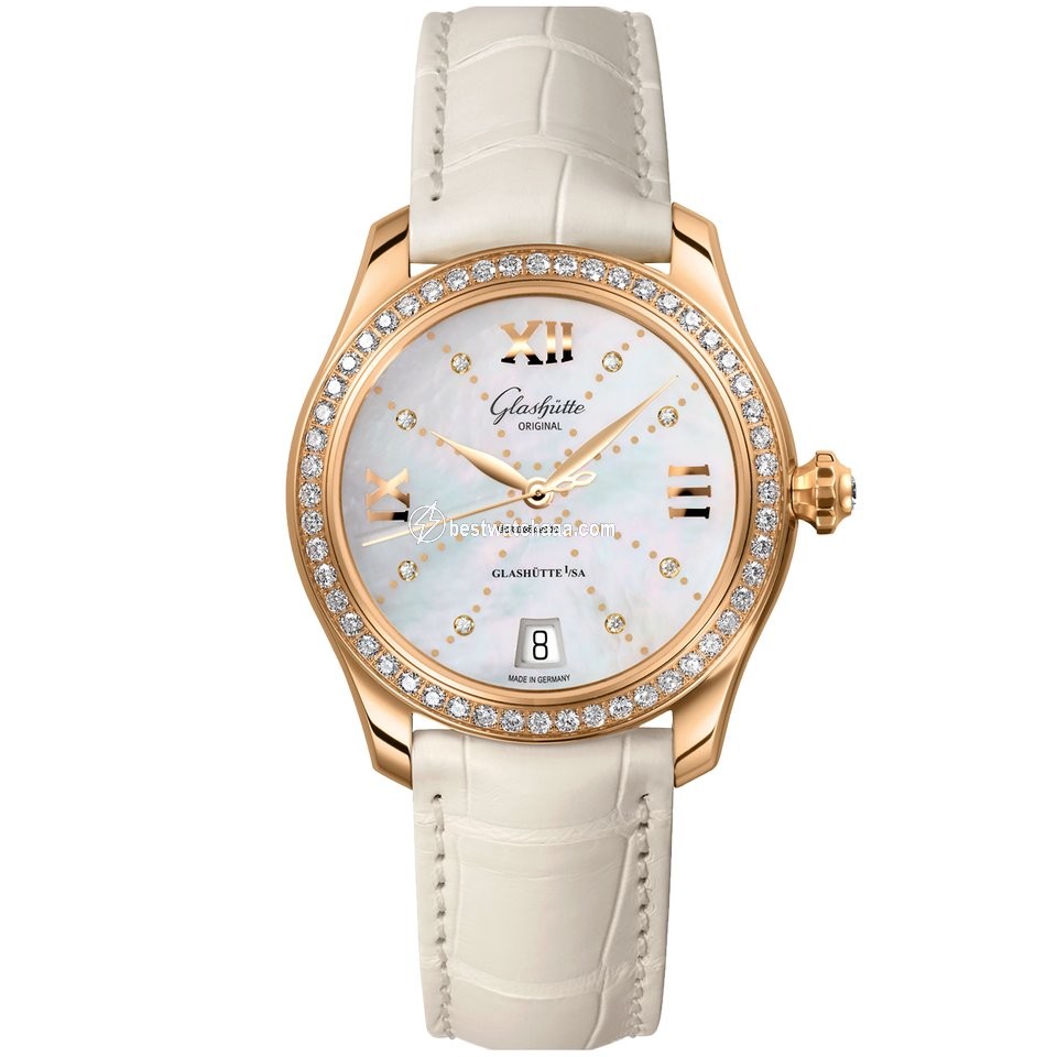 Glash��tte Original Lady Serenade Womens watch Automatic Rose gold 1-39-22-12-11-04