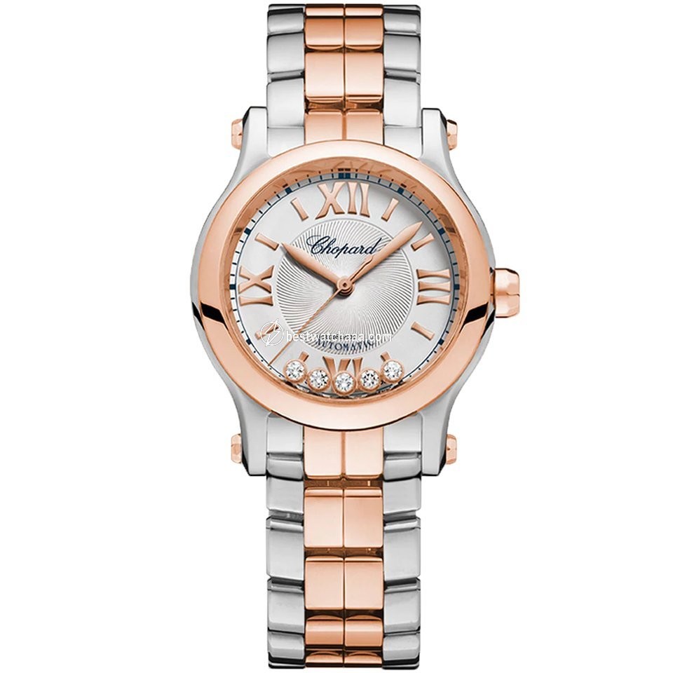 Chopard Happy Sport Womens watch Automatic Gold Steel 278573-6014