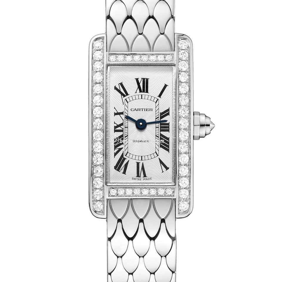 Cartier Tank Americaine Womens watch Quartz White gold WB710013