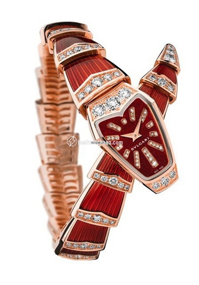 Bulgari Serpenti Womens watch Quartz Rose gold 102345