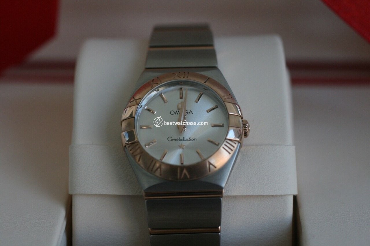 Omega Constellation Quartz Womens watch Quartz Gold Steel 123.20.24.60.02.001