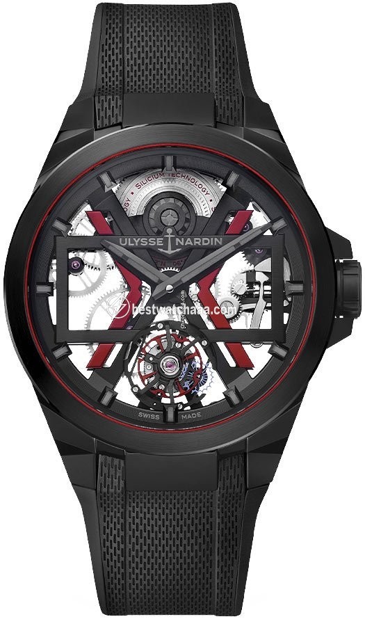 Ulysse Nardin Mens watch Unisex Automatic Ceramic 1723-400-3A BLACK
