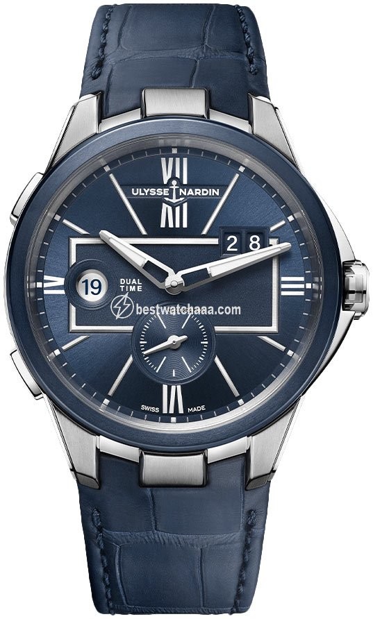 Ulysse Nardin Executive Dual Time Mens watch Unisex Automatic Steel 243-20 43