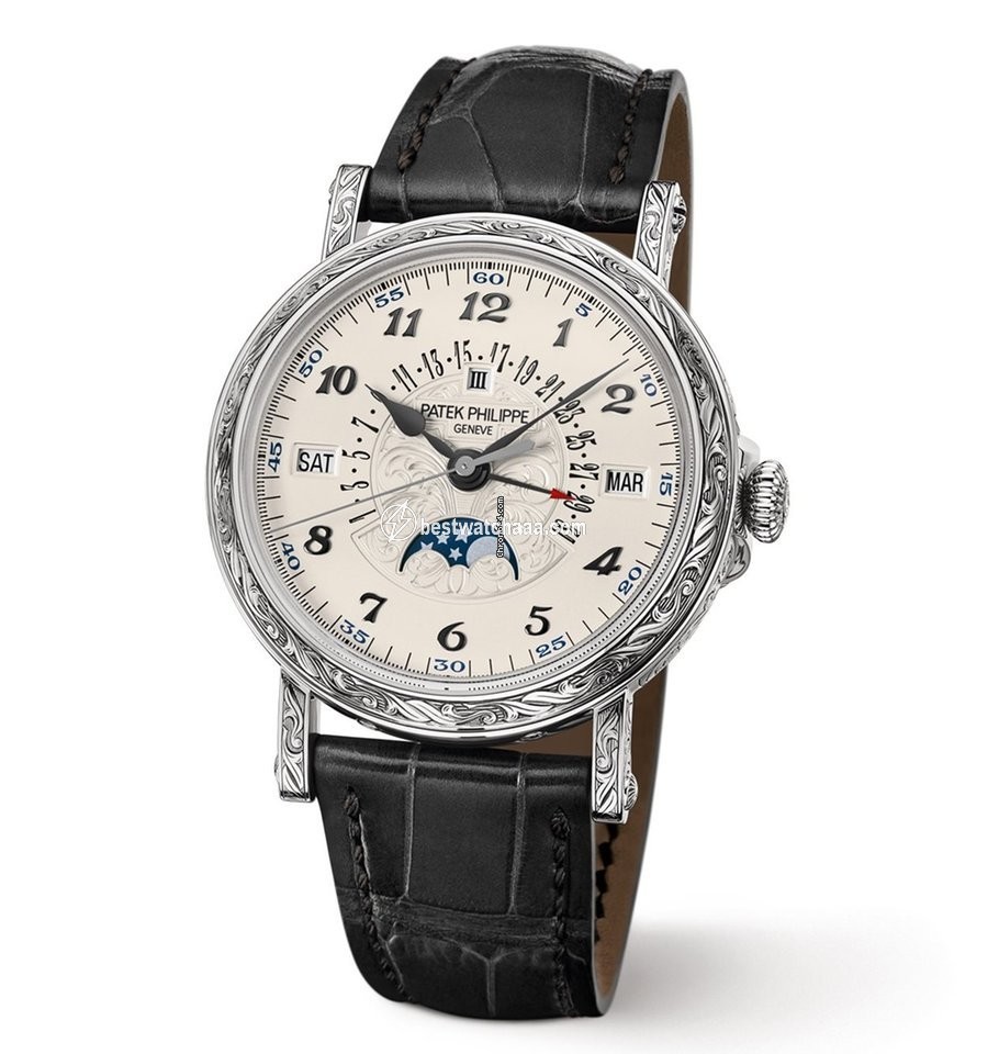 Patek Philippe Perpetual Calendar Mens watch Unisex Automatic White gold 5160 500G-001
