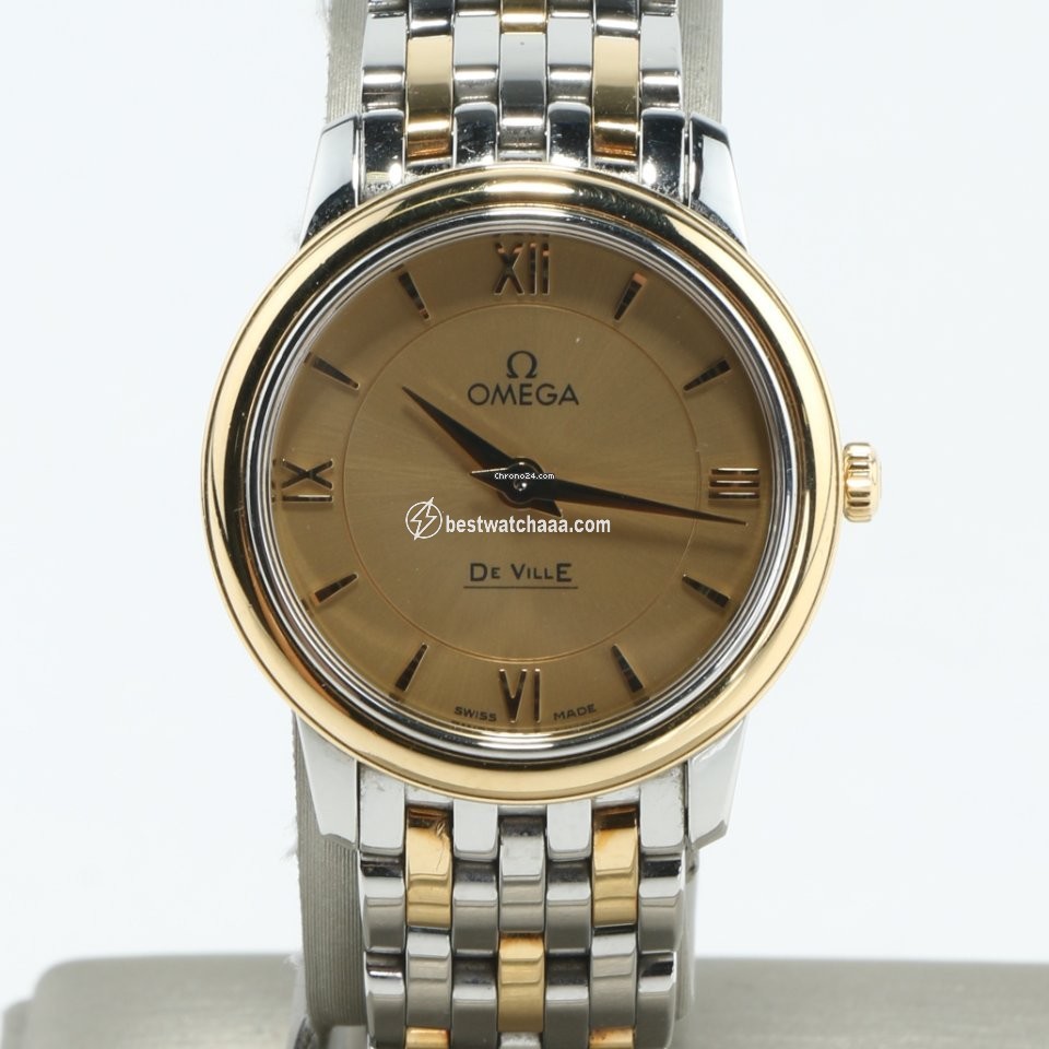 Omega De Ville Prestige Womens watch Quartz Gold Steel 424.20.24.60.08.001