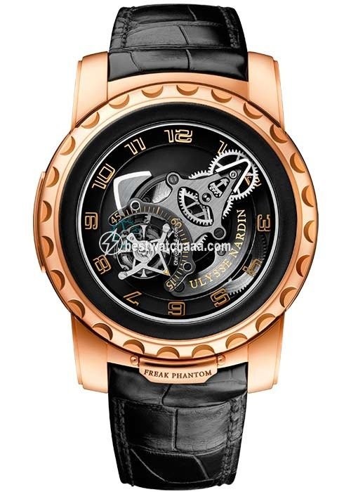 Ulysse Nardin Freak Mens watch Unisex Manual winding Rose gold 2086-115