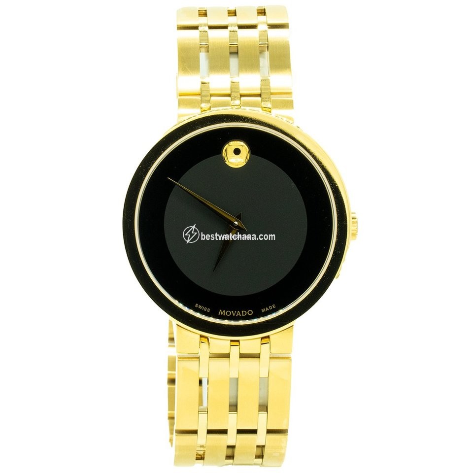 Movado Esperanza Mens watch Unisex Quartz Gold Steel 0607059