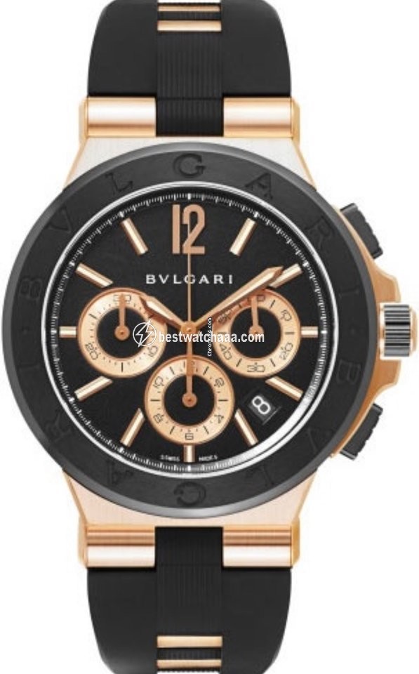 Bulgari Diagono Mens watch Unisex Rose gold DGP42BGCVDCH