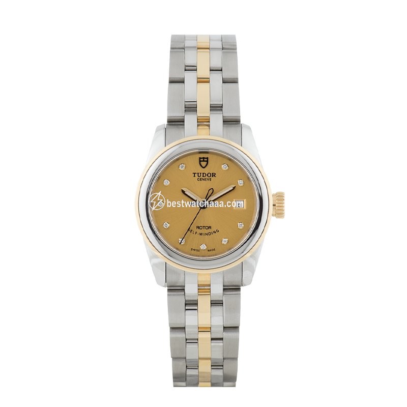 Tudor Glamour Date Womens watch Automatic Gold Steel 51003-0003