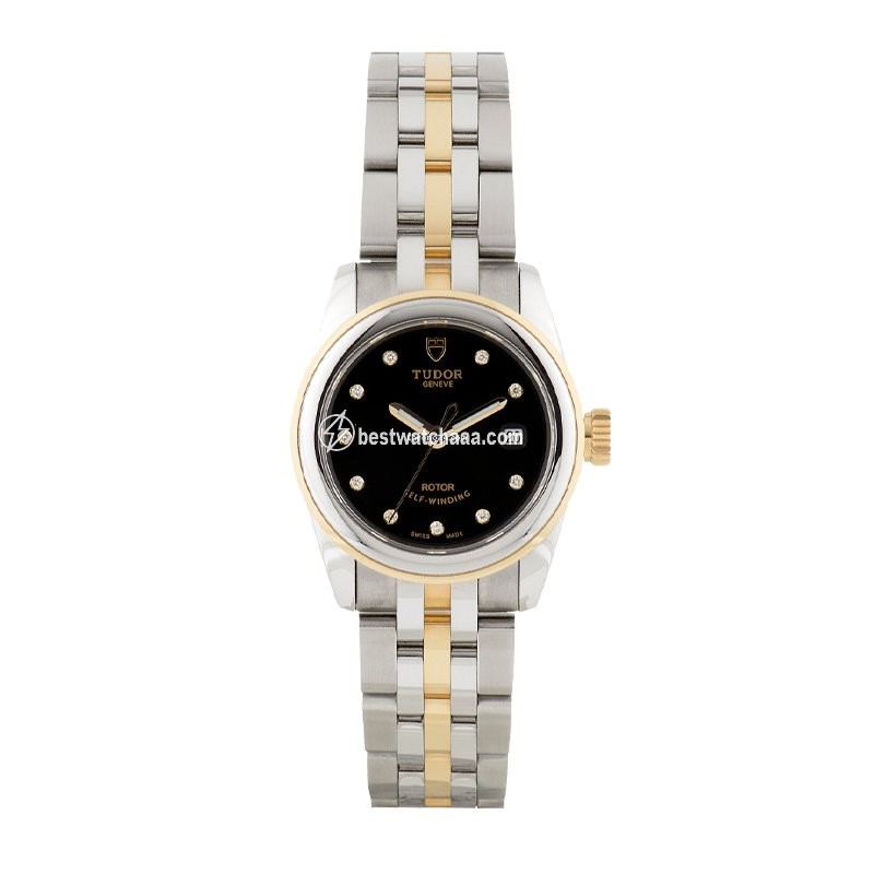 Tudor Glamour Date Womens watch Automatic Gold Steel 51003-0007
