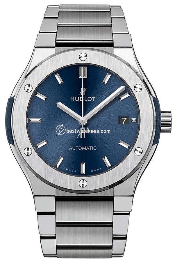 Hublot Classic Fusion Blue Mens watch Unisex Automatic Titanium 510.NX.7170.NX