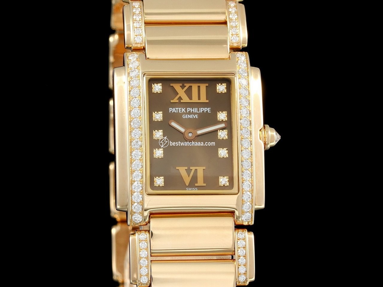 Patek Philippe Twenty~4 Mens watch Unisex Quartz Rose gold 4908 30R-010