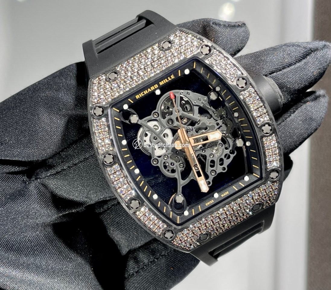 Richard Mille RM 055 Mens watch Unisex Manual winding Rose gold RM 055 Bubba Watson