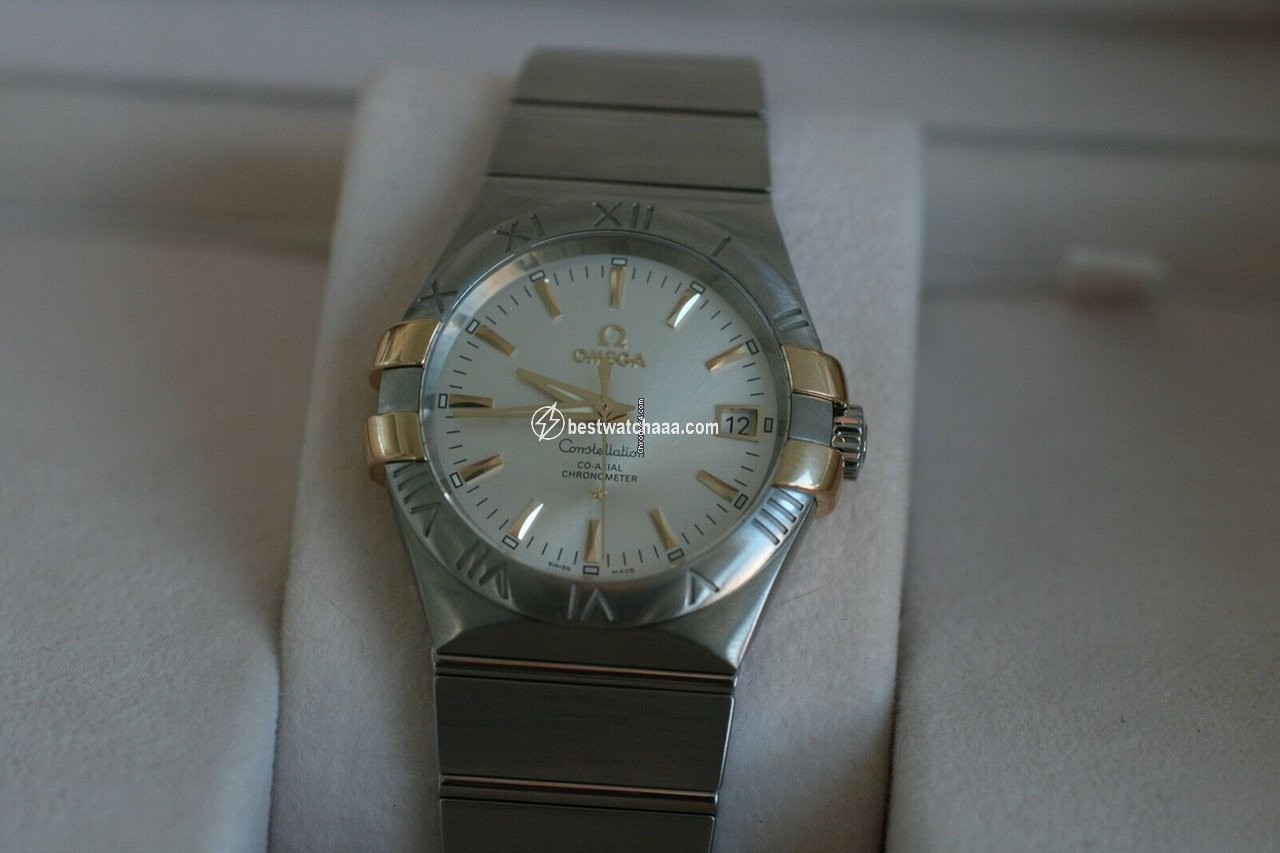 Omega Constellation Ladies Mens watch Unisex Automatic Gold Steel 123.20.35.20.02.004