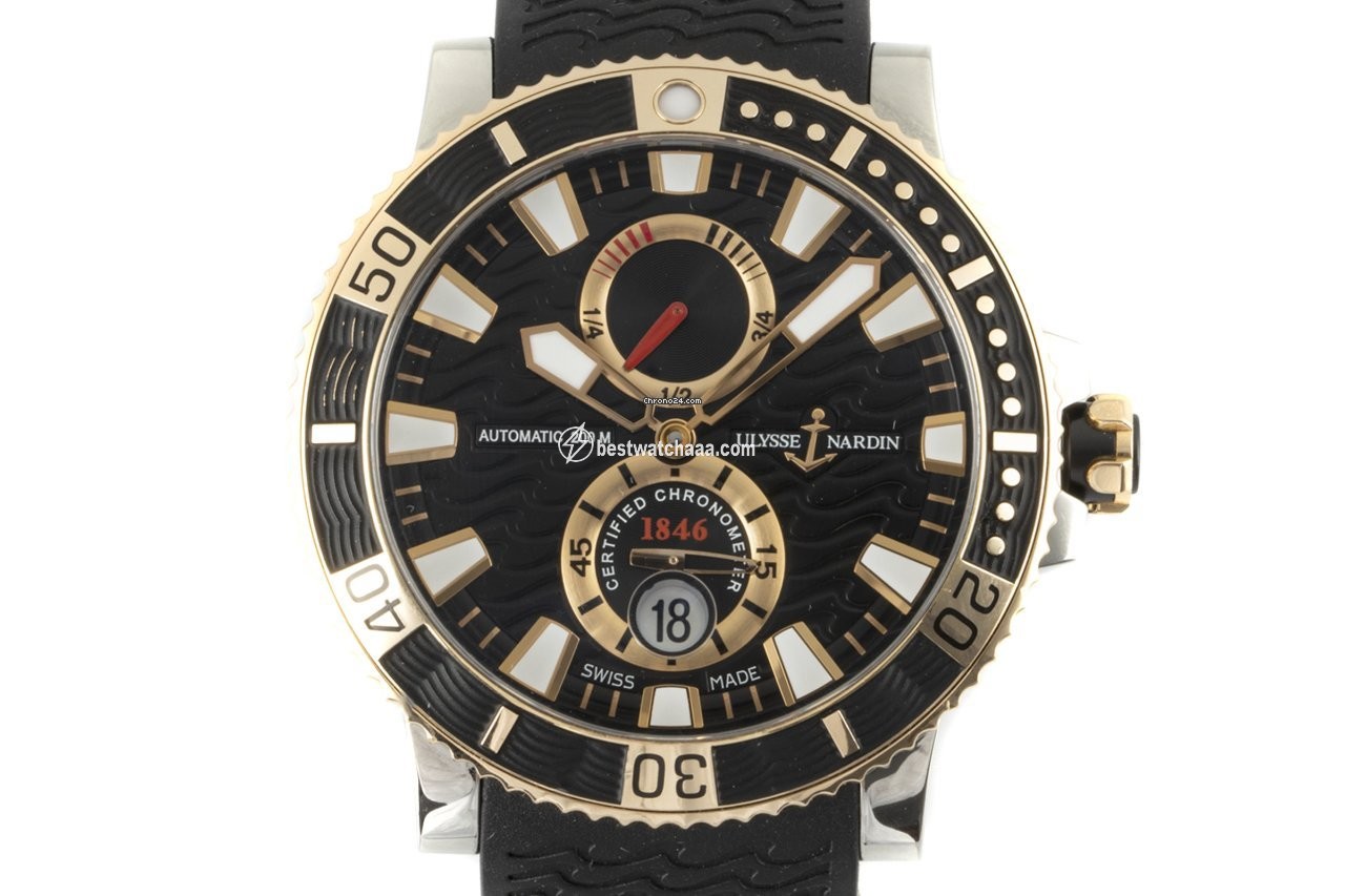 Ulysse Nardin Maxi Marine Diver Mens watch Unisex Automatic Gold Steel 265-90