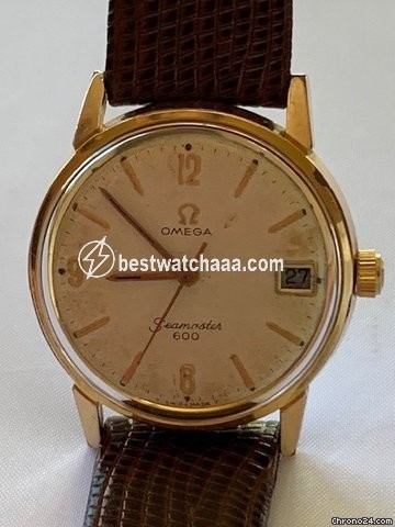 Omega Seamaster Mens watch Unisex Manual winding Gold Steel 136.012