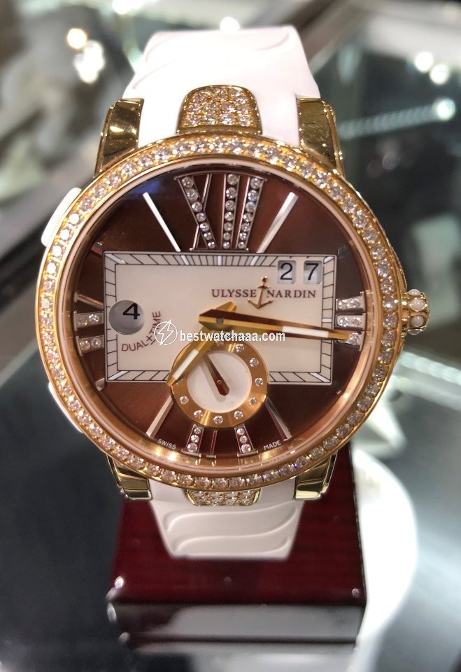Ulysse Nardin Executive Dual Time Lady Womens watch Automatic Rose gold 246-10B-3C 30-05
