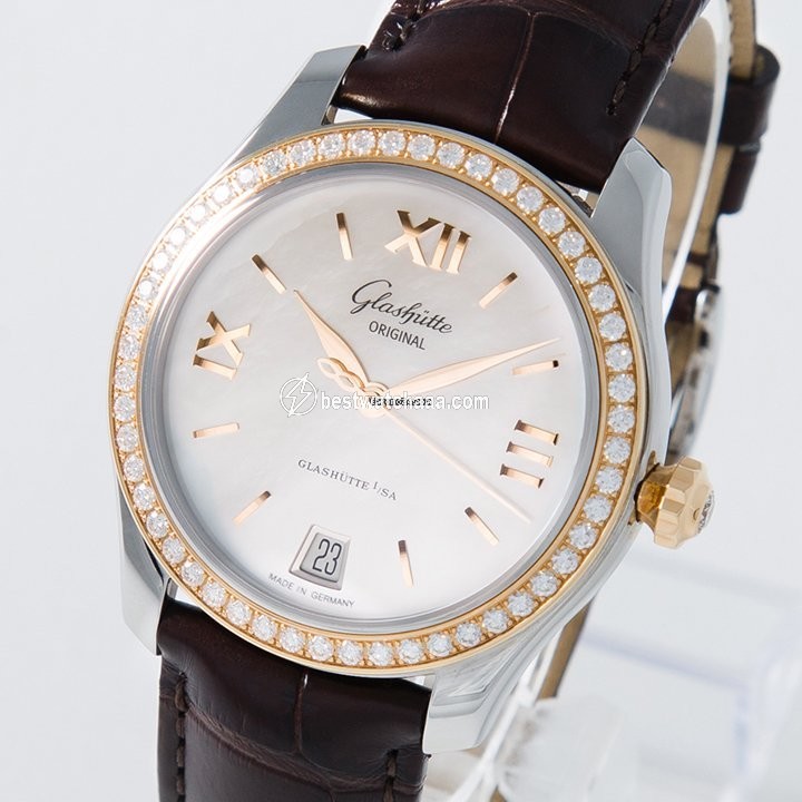 Glashutte Original Lady Serenade Womens watch Automatic Gold Steel 1-39-22-09-16-44