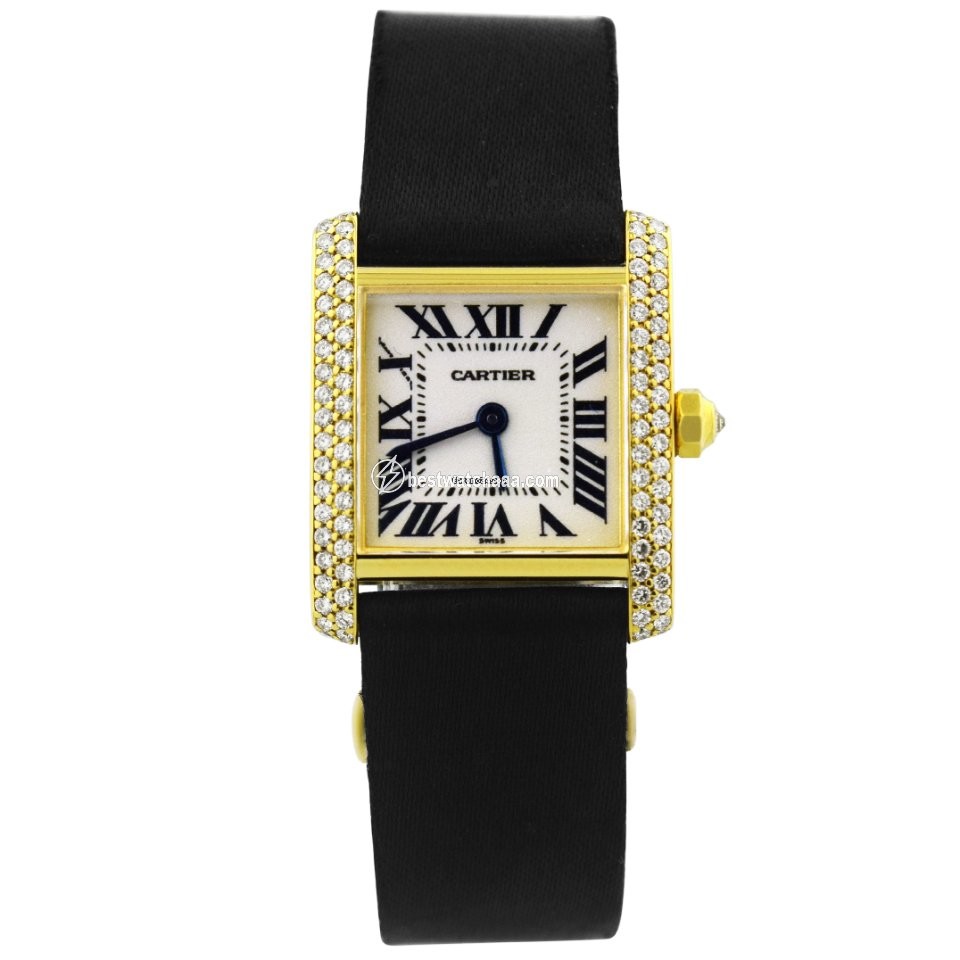 Cartier Tank Francaise Womens watch Quartz Yellow gold W50014N2