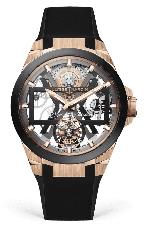 Ulysse Nardin Mens watch Unisex Automatic Rose gold 1725-400-3B 02