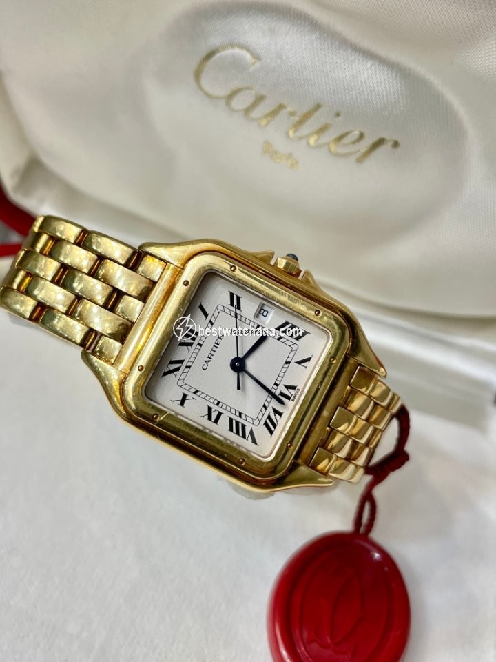 Cartier Panthere Mens watch Unisex Quartz Yellow gold 887968