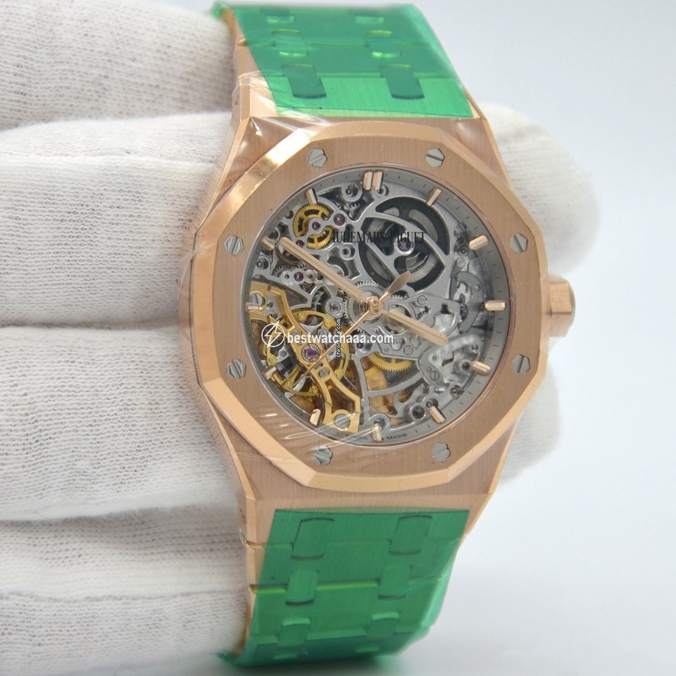 Audemars Piguet Royal Oak Double Balance Wheel Openworked Mens watch Unisex Automatic Rose gold 15467OR.OO.1256OR.01