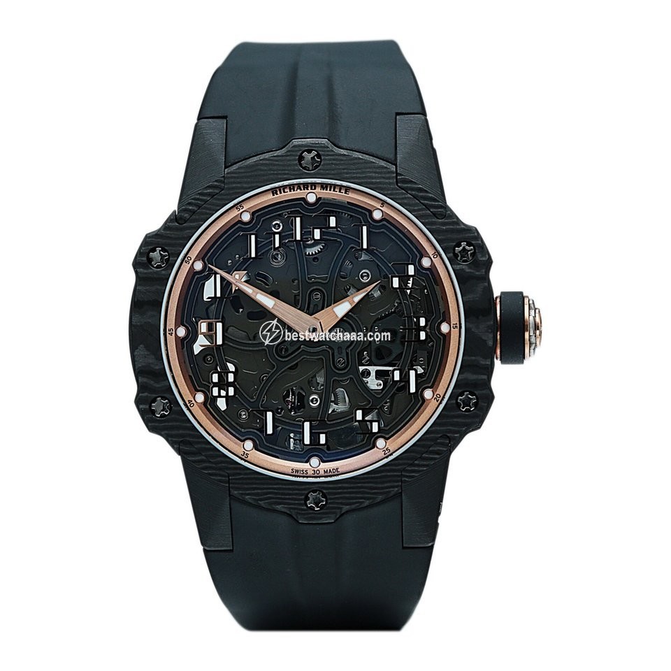 Richard Mille Mens watch Unisex Automatic Rose gold 33-02