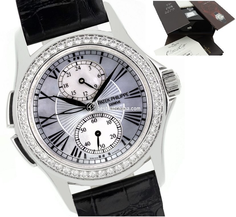 Patek Philippe Travel Time Mens watch Unisex Manual winding White gold 4934g-001