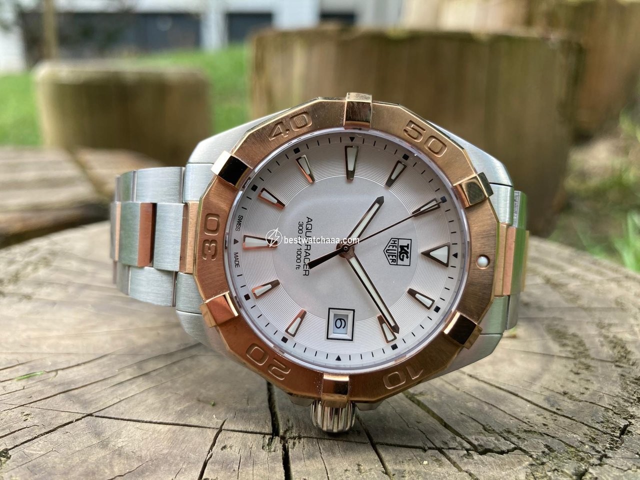 TAG Heuer Aquaracer 300M Mens watch Unisex Quartz Gold Steel WAY1150.BD0911
