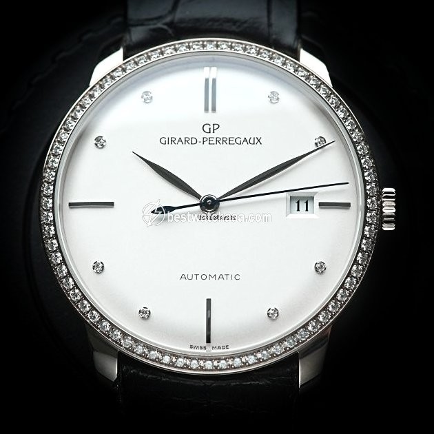 Girard Perregaux 1966 Mens watch Unisex Automatic White gold 49525D53A1A1-BK6A