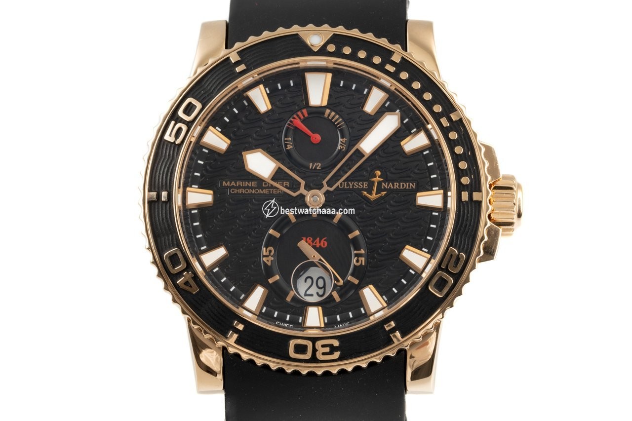Ulysse Nardin Maxi Marine Diver Mens watch Unisex Automatic Yellow gold 266-33