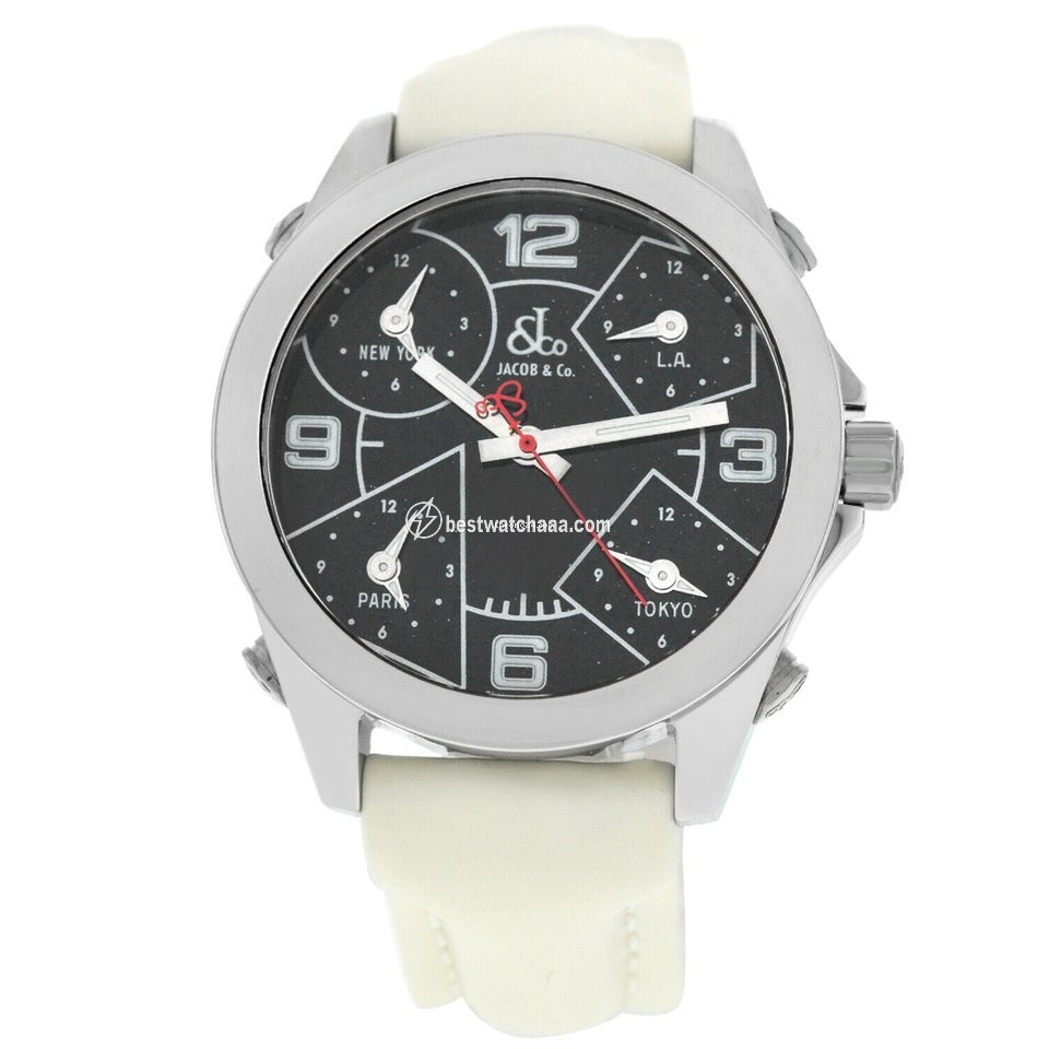 Jacob & Co. Five Time Zone Quartz Steel JCM-29