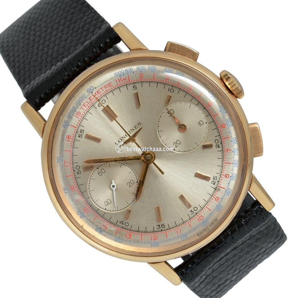 Longines Mens watch Unisex Manual winding Rose gold 7414