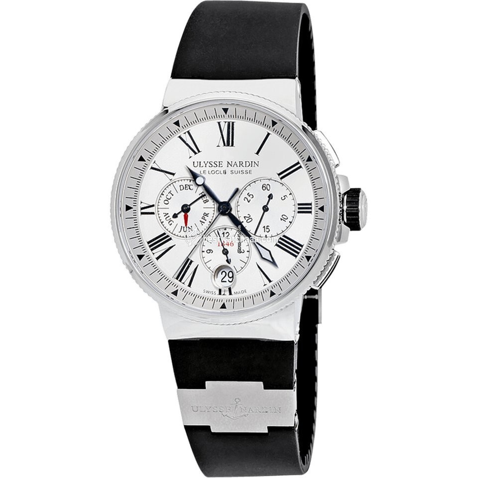 Ulysse Nardin Marine Chronograph Mens watch Unisex Automatic Steel 1533-150-3 40