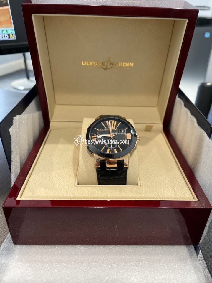 Ulysse Nardin Executive Dual Time Mens watch Unisex Automatic Rose gold 246-00-3 42