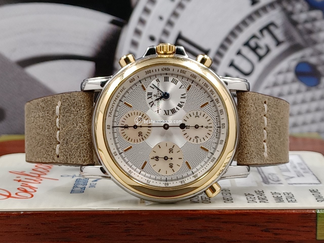 Ulysse Nardin Mens watch Unisex Automatic Gold Steel 575-22