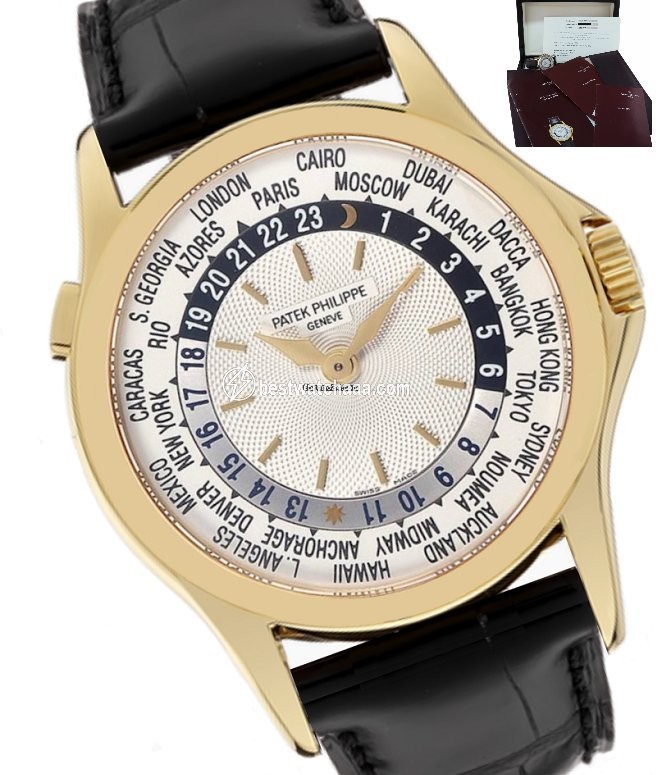 Patek Philippe World Time Mens watch Unisex Automatic Yellow gold 5110J-001