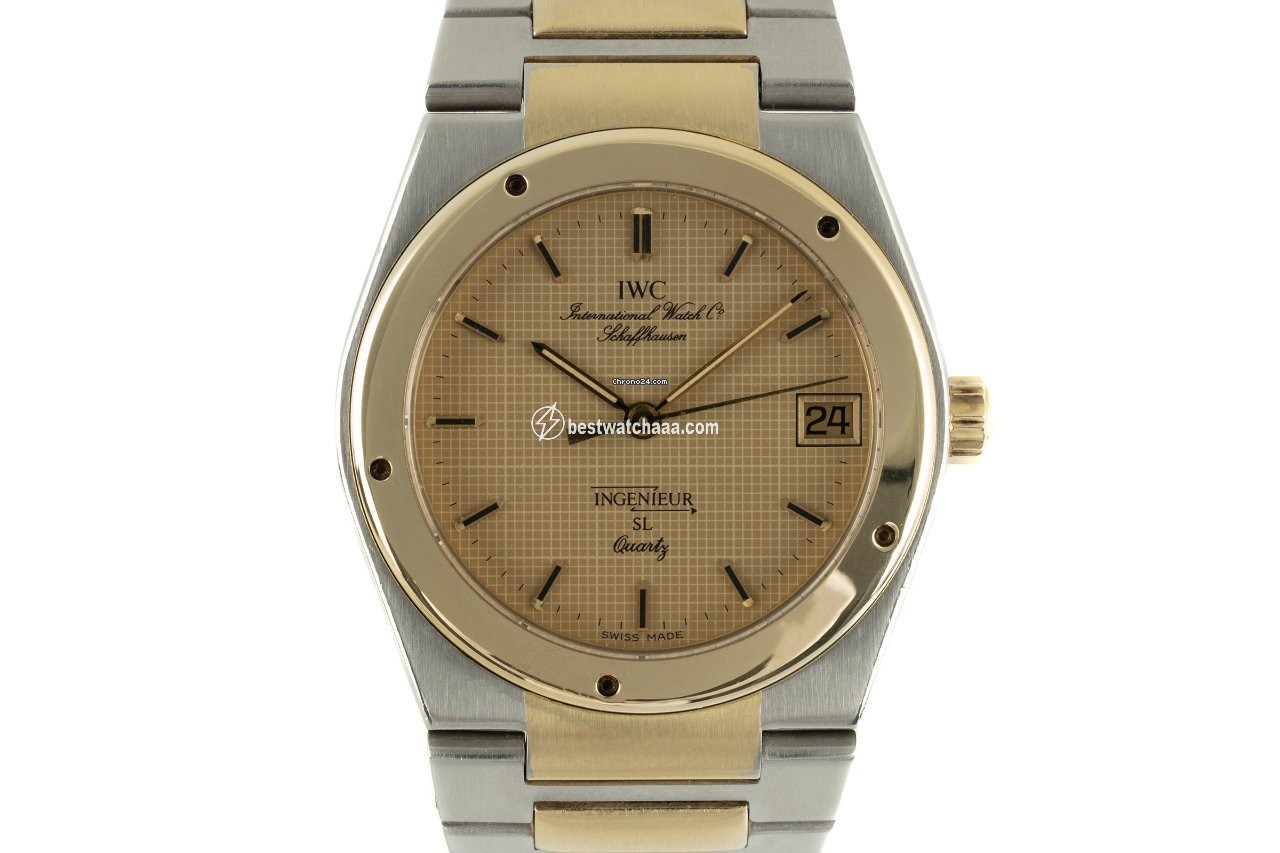 IWC Ingenieur Mens watch Unisex Quartz Gold Steel 3305