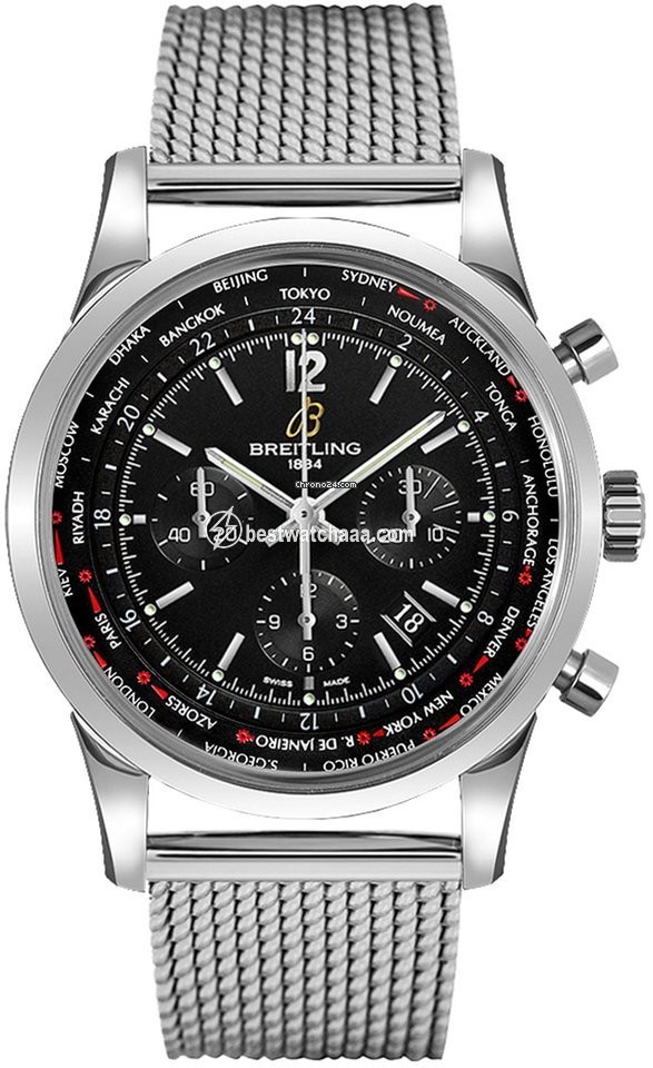 Breitling Transocean Unitime Pilot Mens watch Unisex Automatic Steel AB0510U6 BC26 159A