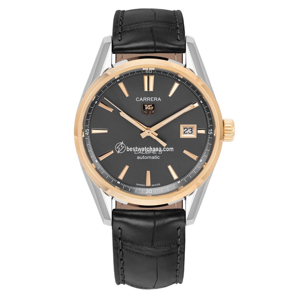 TAG Heuer Carrera Calibre 5 Mens watch Unisex Automatic Gold Steel WAR215C.FC6336