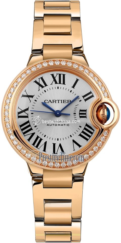 Cartier Ballon Bleu 33mm Womens watch Automatic Rose gold wjbb0063