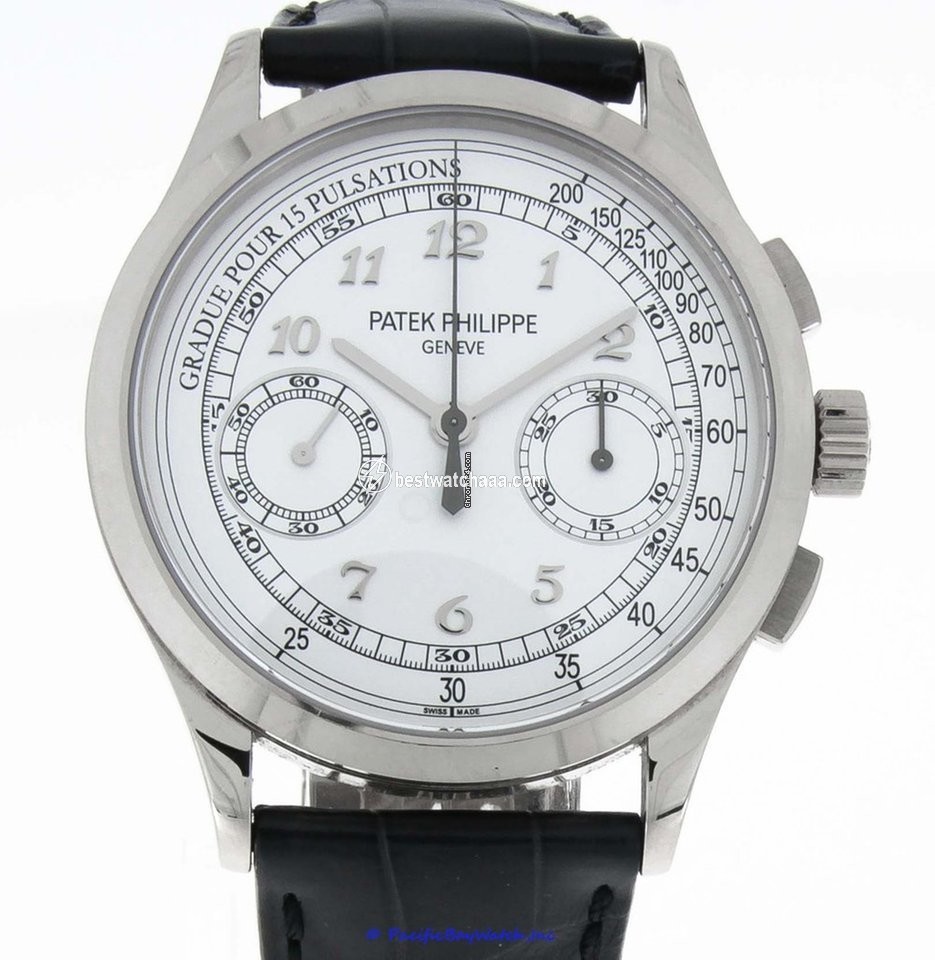 Patek Philippe Chronograph Mens watch Unisex Manual winding White gold 5170J