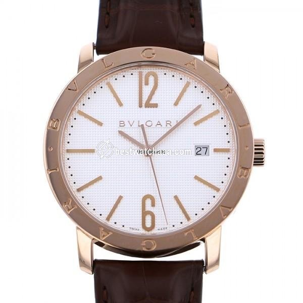 Bulgari Mens watch Unisex Automatic Rose gold 101965