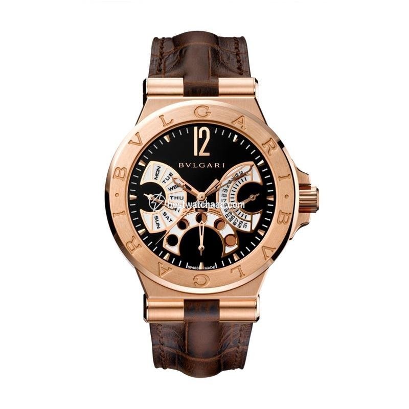 Bulgari Diagono Mens watch Unisex Automatic Rose gold 102026