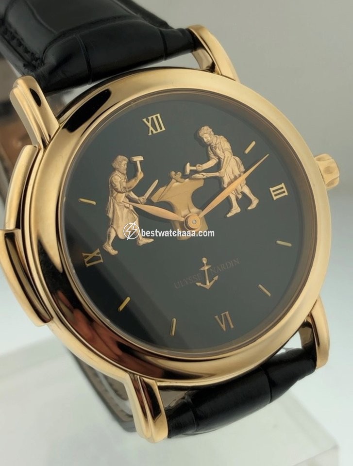 Ulysse Nardin Mens watch Unisex Manual winding Rose gold 716-22