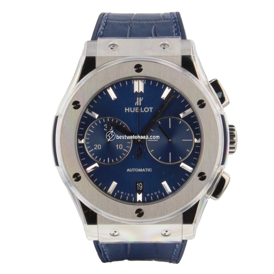 Hublot Classic Fusion Blue Mens watch Unisex Automatic Titanium 521NX7170LR