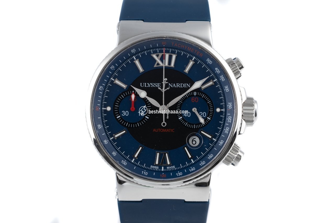 Ulysse Nardin Marine Chronograph Mens watch Unisex Automatic Steel 353-66