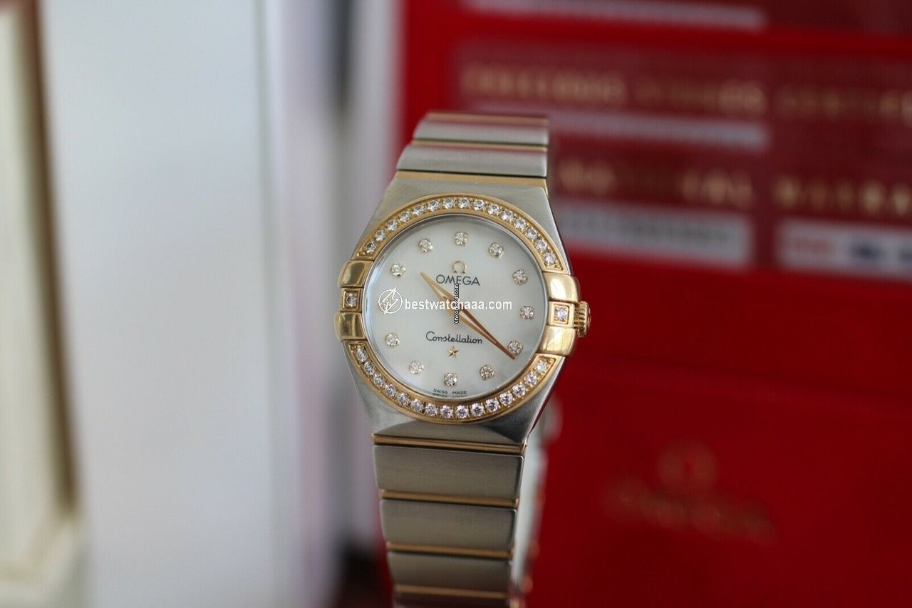 Omega Constellation Quartz Womens watch Quartz Gold Steel 123.25.27.60.55.003