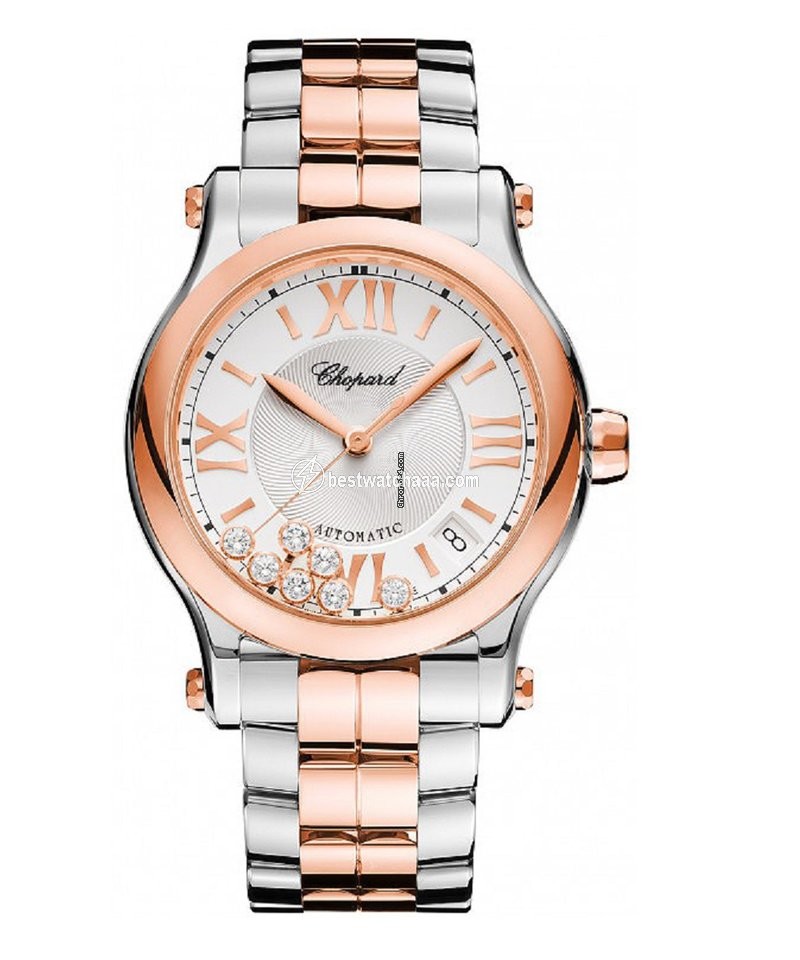 Chopard Happy Sport Womens watch Automatic Gold Steel 278559-6002