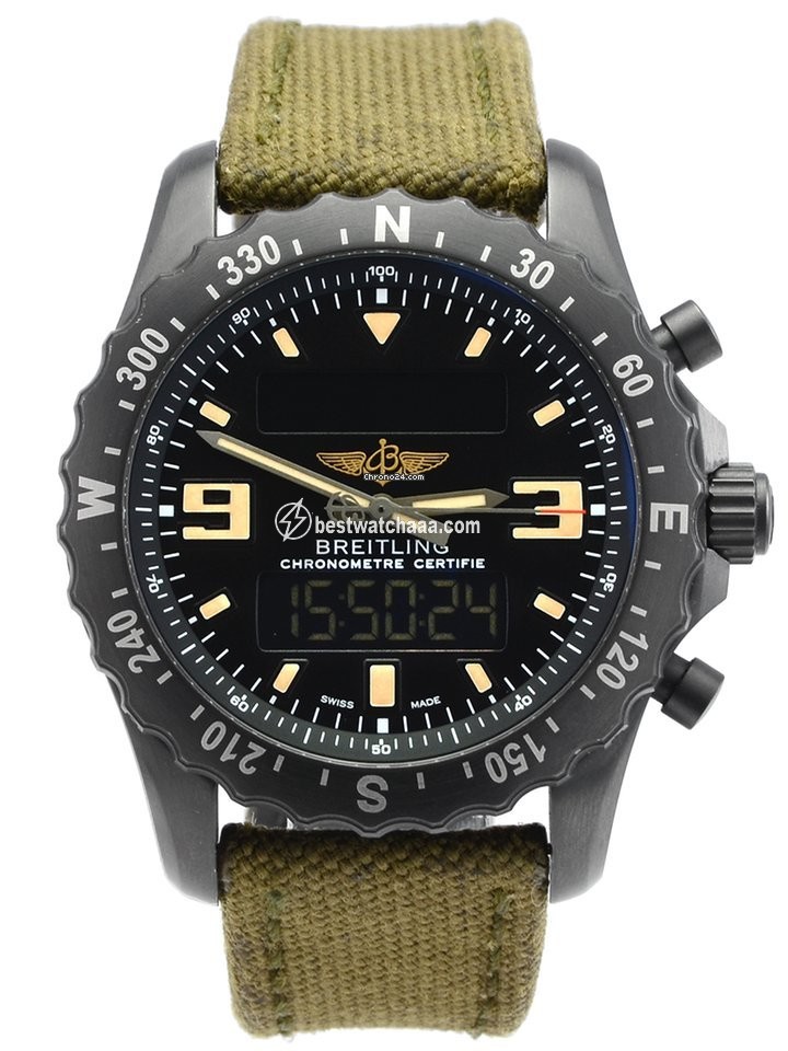 Breitling Chronospace Military Mens watch Unisex Quartz Steel M7836622 BD39